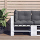 VidaXL Palletkussens 3 st stof antracietkleurig