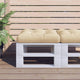 Vidaxl palletkussen 60x61,5x10 cm stof beige