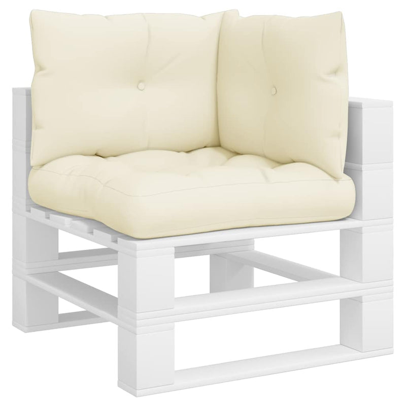 Load image into Gallery viewer, Vidaxl palletkussens 3 st stof crèmekleurig
