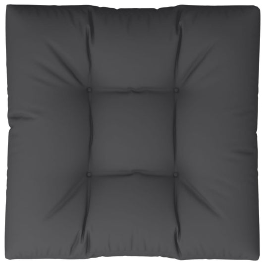 VidaXL Palletkussen 80x80x12 cm stof zwart