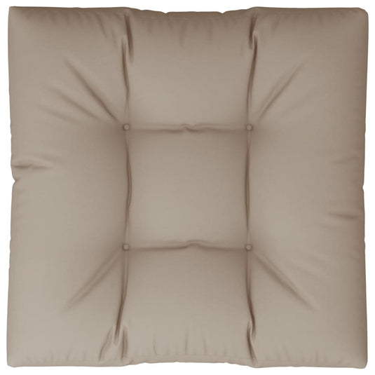 VidaXL Palletkussen 80x80x12 cm stof taupe