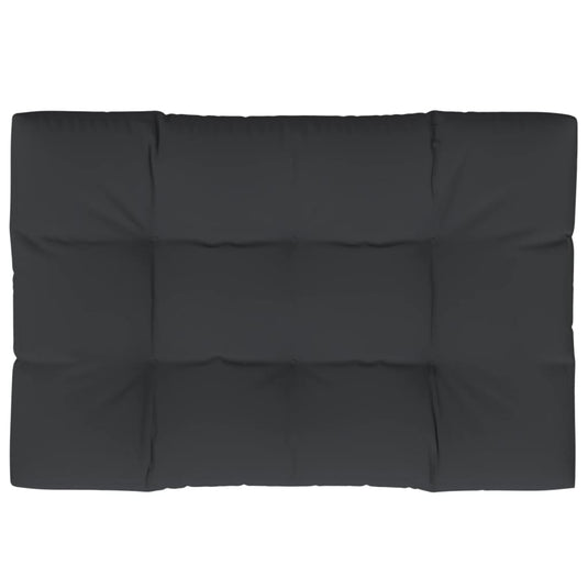 Vidaxl palletkussen 120x80x12 cm stof zwart