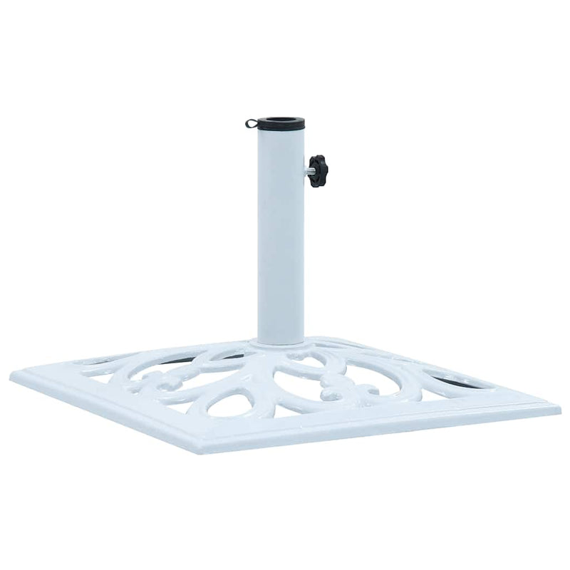 Load image into Gallery viewer, Vidaxl parasolvoet 12 kg 49 cm gietijzer wit
