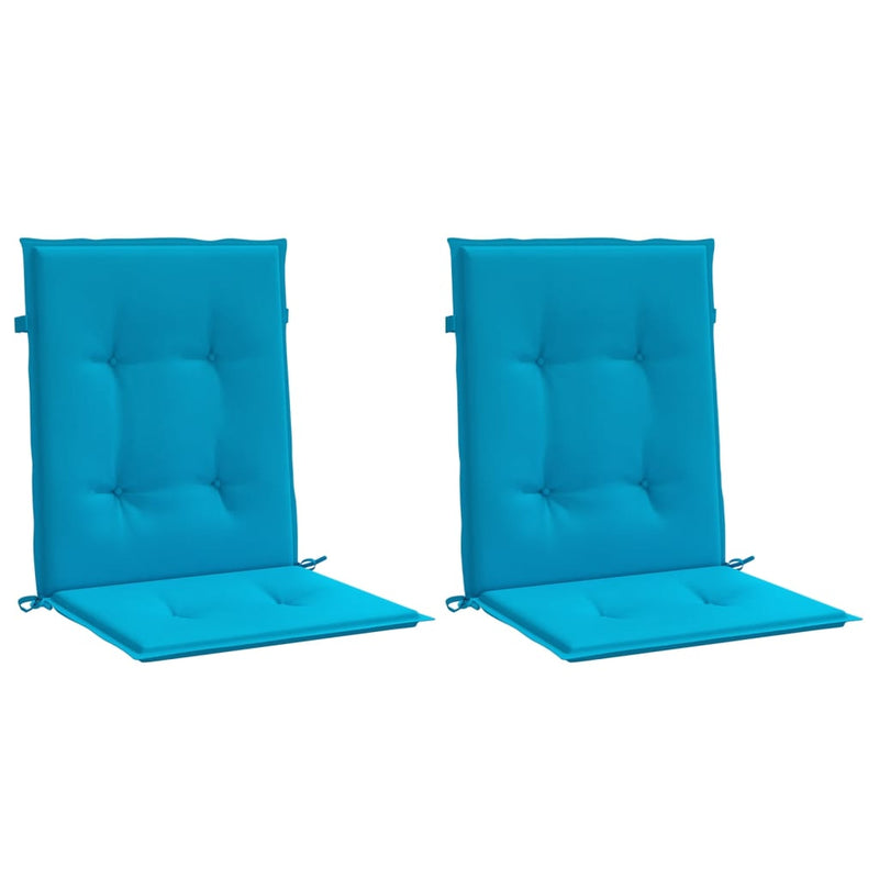 Load image into Gallery viewer, Vidaxl tuinstoelkussens lage rug 2 st 100x50x3 cm oxford stof blauw
