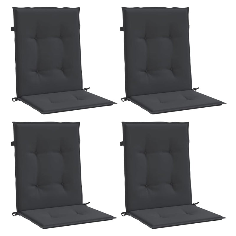 Load image into Gallery viewer, Vidaxl tuinstoelkussens lage rug 4 st 100x50x3 cm oxford stof zwart
