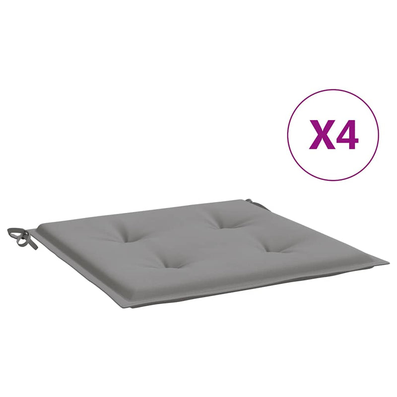 Load image into Gallery viewer, Vidaxl tuinstoelkussens 4 st 40x40x4 cm oxford stof grijs
