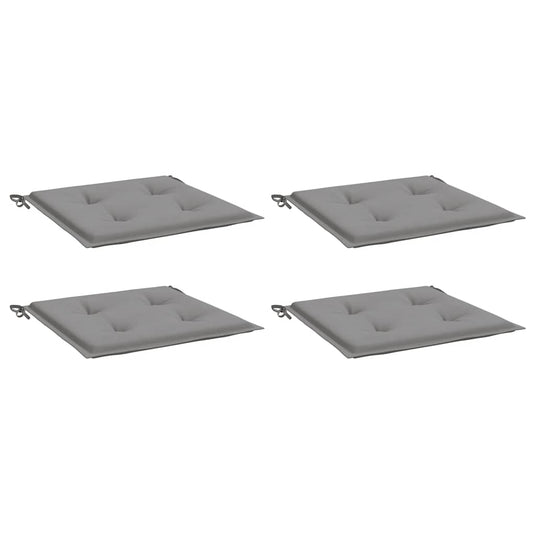 Vidaxl tuinstoelkussens 4 st 40x40x4 cm oxford stof grijs