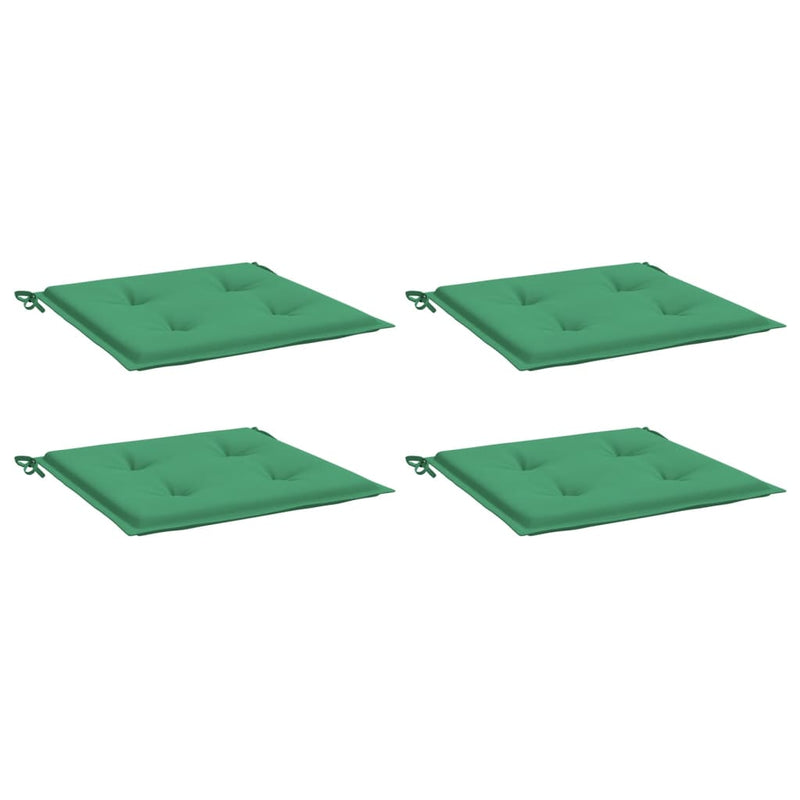 Load image into Gallery viewer, VidaXL Tuinstoelkussens 4 st 40x40x3 cm oxford stof groen
