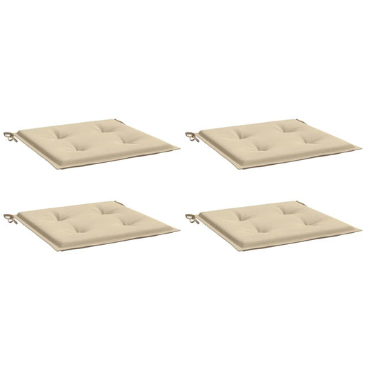 Vidaxl tuinstoelkussens 4 st 40x40x4 cm oxford stof beige