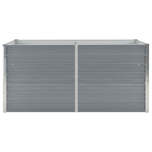 Vidaxl plantenbak verhoogd 160x80x45 cm gegalvaniseerd staal grijs