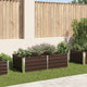 Vidaxl plantenbak verhoogd 160x80x45 cm gegalvaniseerd staal bruin