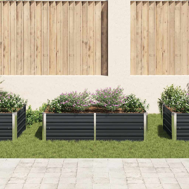 Load image into Gallery viewer, Vidaxl plantenbak verhoogd 160x80x45 cm gegalvaniseerd staal antraciet
