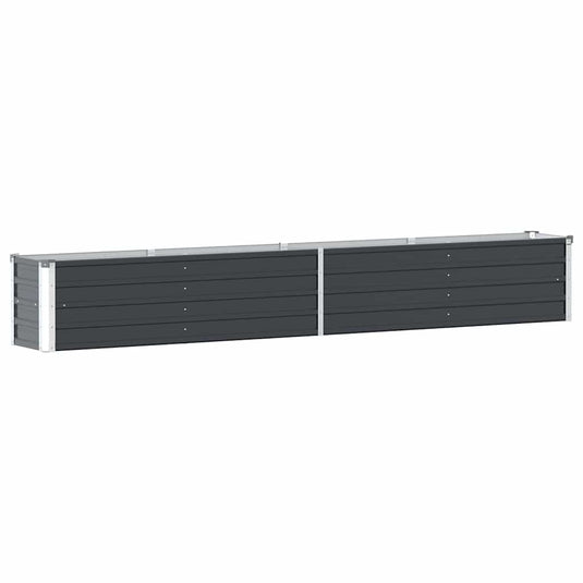 Vidaxl plantenbak verhoogd 320x40x45 cm gegalvaniseerd staal antraciet