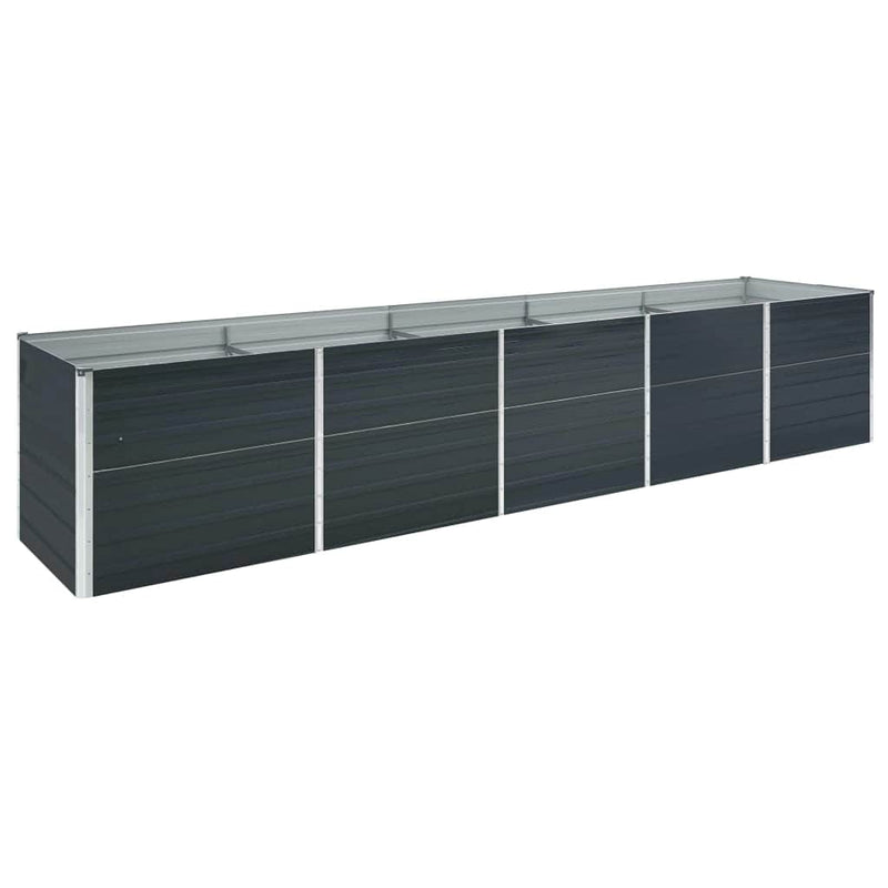 Load image into Gallery viewer, Vidaxl plantenbak verhoogd 400x80x45 cm gegalvaniseerd staal antraciet
