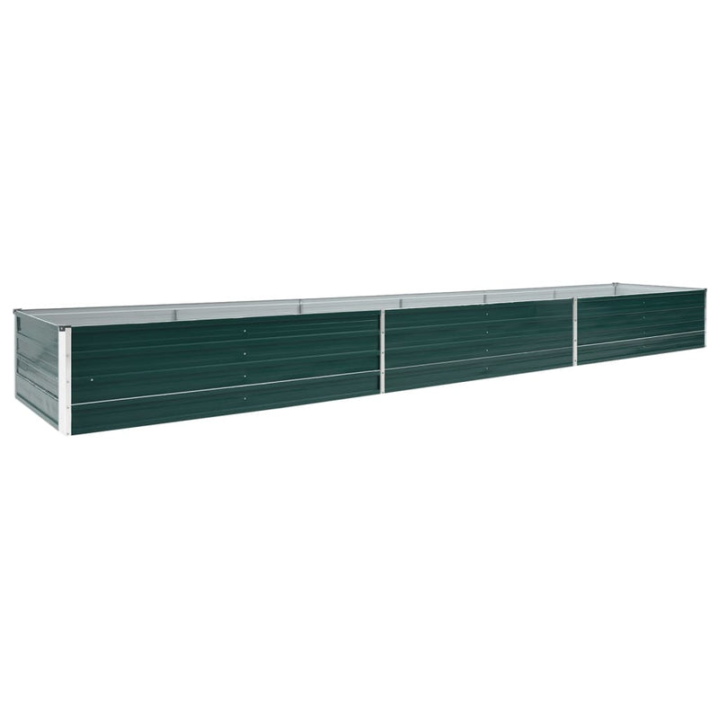 Load image into Gallery viewer, Vidaxl plantenbak verhoogd 480x80x45 cm gegalvaniseerd staal groen
