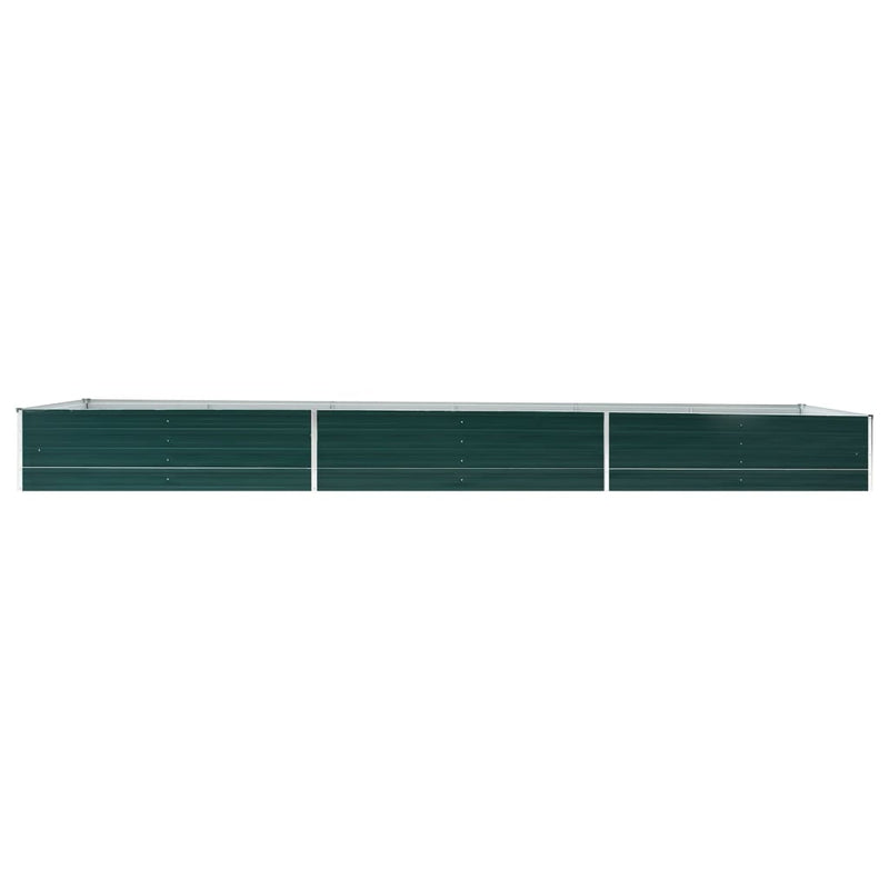 Load image into Gallery viewer, Vidaxl plantenbak verhoogd 480x80x45 cm gegalvaniseerd staal groen
