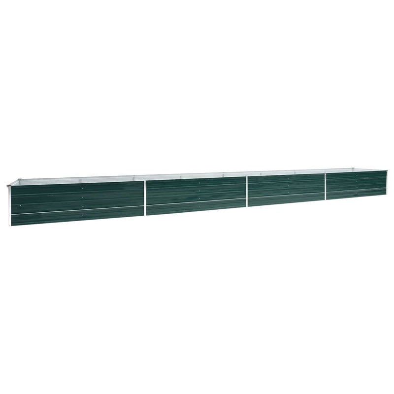 Load image into Gallery viewer, Vidaxl plantenbak verhoogd 600x80x45 cm gegalvaniseerd staal groen
