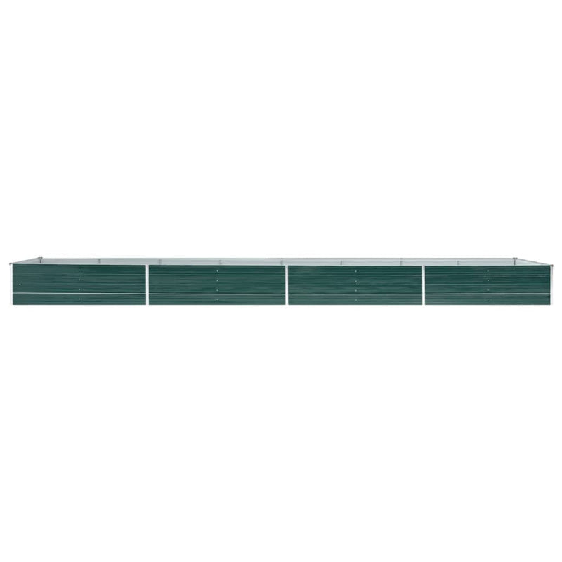 Load image into Gallery viewer, Vidaxl plantenbak verhoogd 600x80x45 cm gegalvaniseerd staal groen
