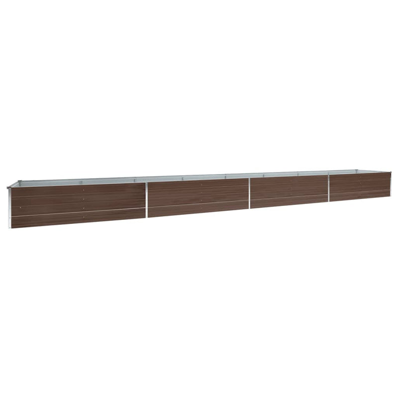 Load image into Gallery viewer, Vidaxl plantenbak verhoogd 600x80x45 cm gegalvaniseerd staal bruin
