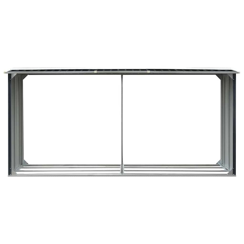 Load image into Gallery viewer, Vidaxl haardhoutschuur 330x92x153 cm gegalvaniseerd staal antraciet
