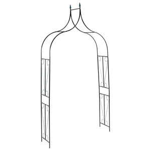 Vidaxl tuinboog 142x37x275 cm ijzer donkergroen