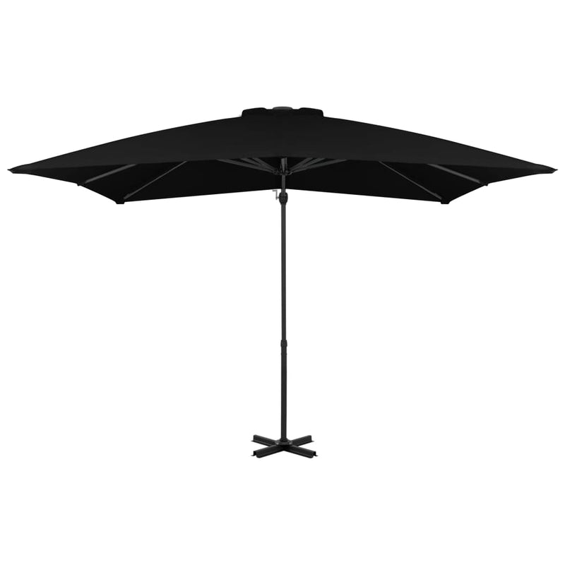 Load image into Gallery viewer, Vidaxl zweefparasol met aluminium paal 250x250 cm zwart
