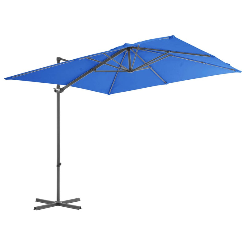 Load image into Gallery viewer, Vidaxl zweefparasol met stalen paal 250x250 cm azuurblauw
