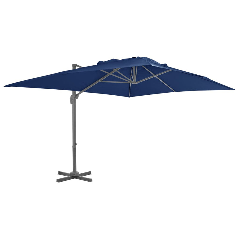 Load image into Gallery viewer, Vidaxl zweefparasol met aluminium paal 4x3 m azuurblauw
