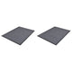 Vidaxl deurmatten 2 st 90x60 cm pvc grijs