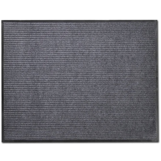 Vidaxl deurmatten 2 st 90x60 cm pvc grijs