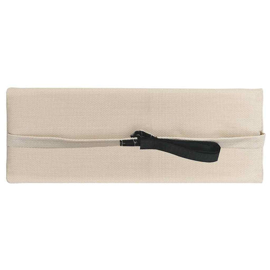 VidaXL Hoofdsteun voor ligstoel 40x7,5x15 cm textileen crème