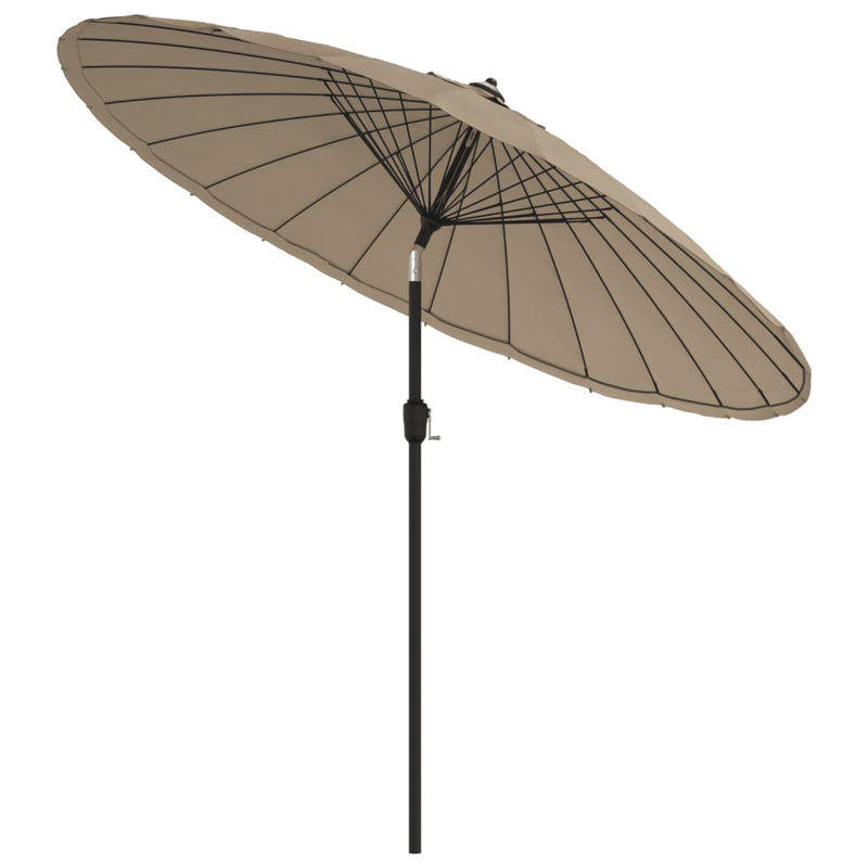 Load image into Gallery viewer, VidaXL Parasol met aluminium paal 270 cm taupe
