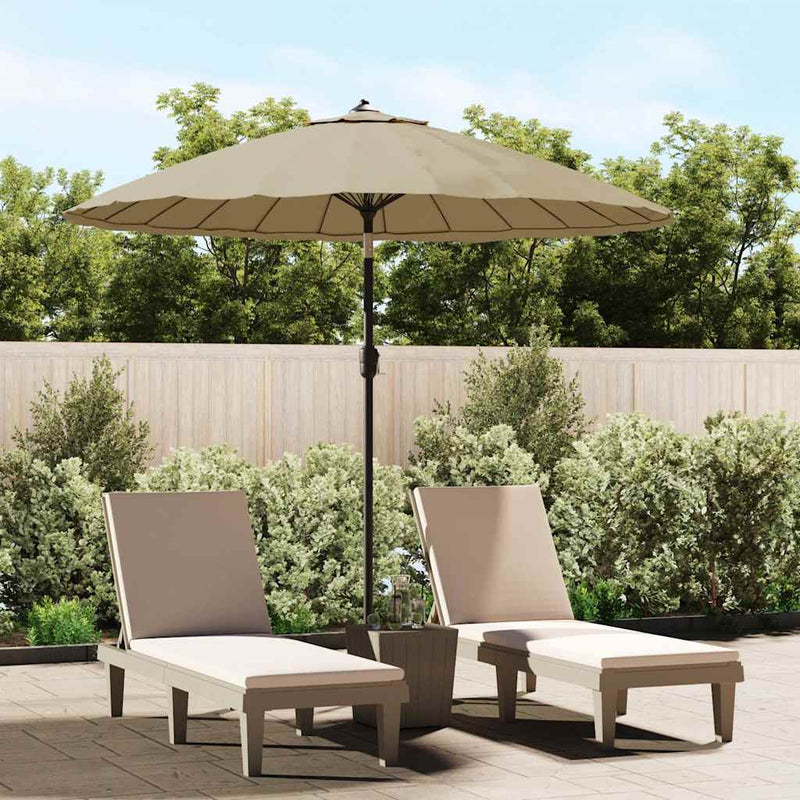 Load image into Gallery viewer, Vidaxl parasol met aluminium paal 250 cm taupe
