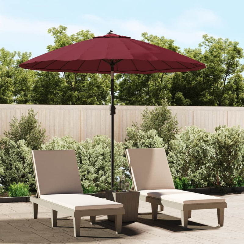Load image into Gallery viewer, Vidaxl parasol met aluminium paal 250 cm bordeauxrood
