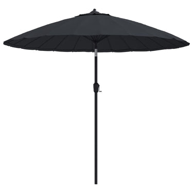 Vidaxl parasol met aluminium paal 270 cm zwart