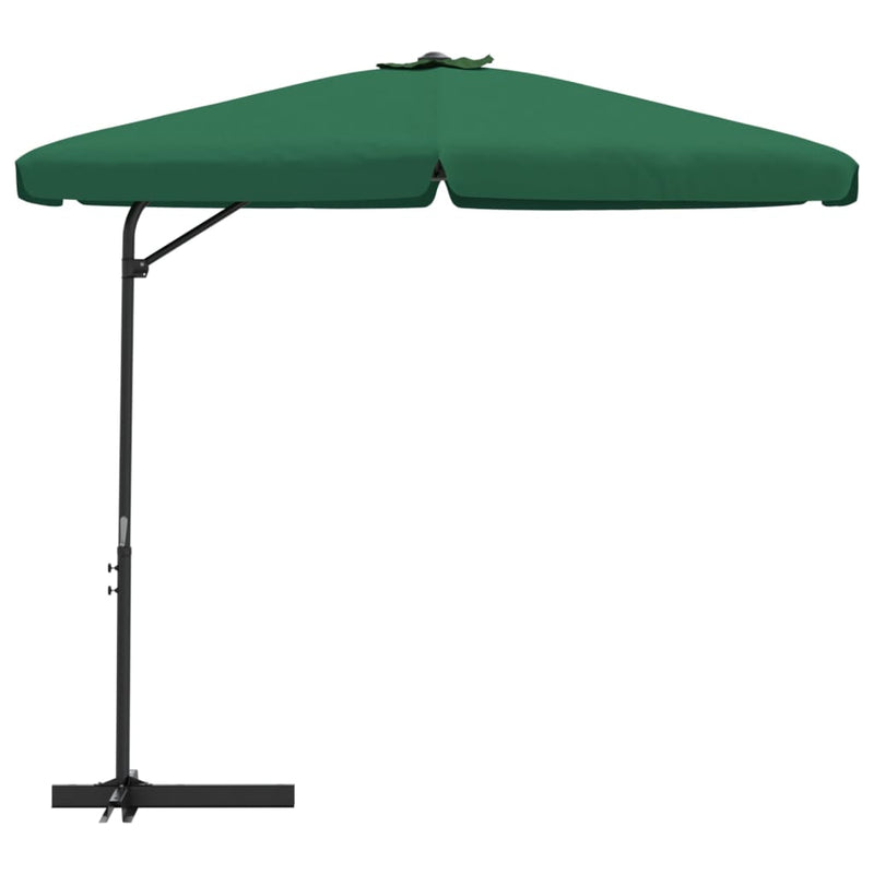 Load image into Gallery viewer, Vidaxl parasol met stalen paal 300 cm groen
