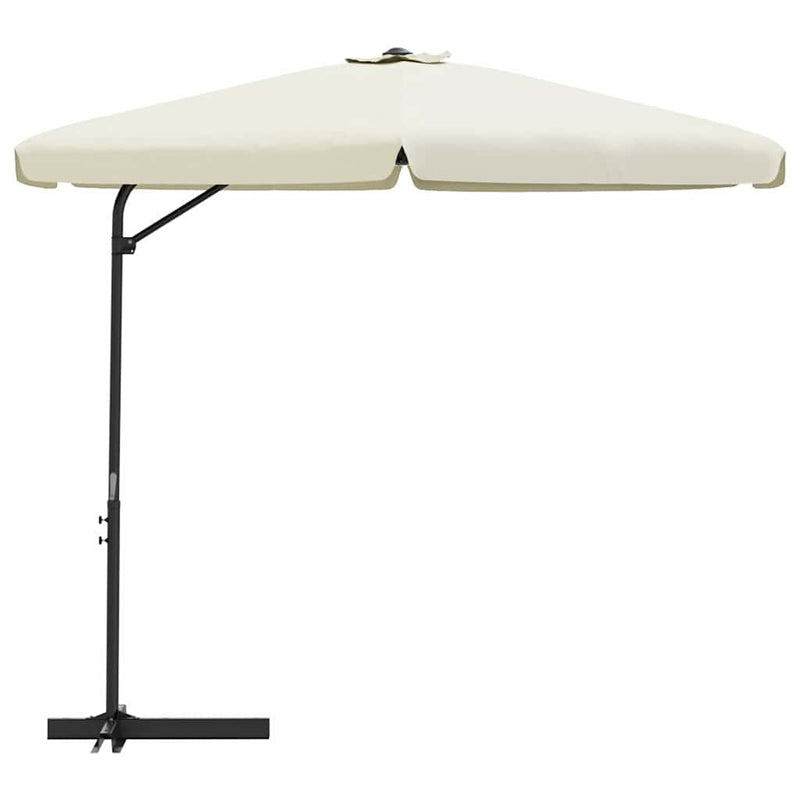 Load image into Gallery viewer, Vidaxl parasol met stalen paal 300 cm zandwit
