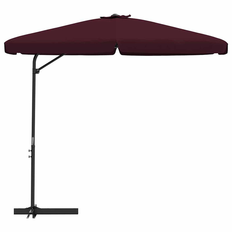 Load image into Gallery viewer, Vidaxl parasol met stalen paal 300 cm bordeauxrood
