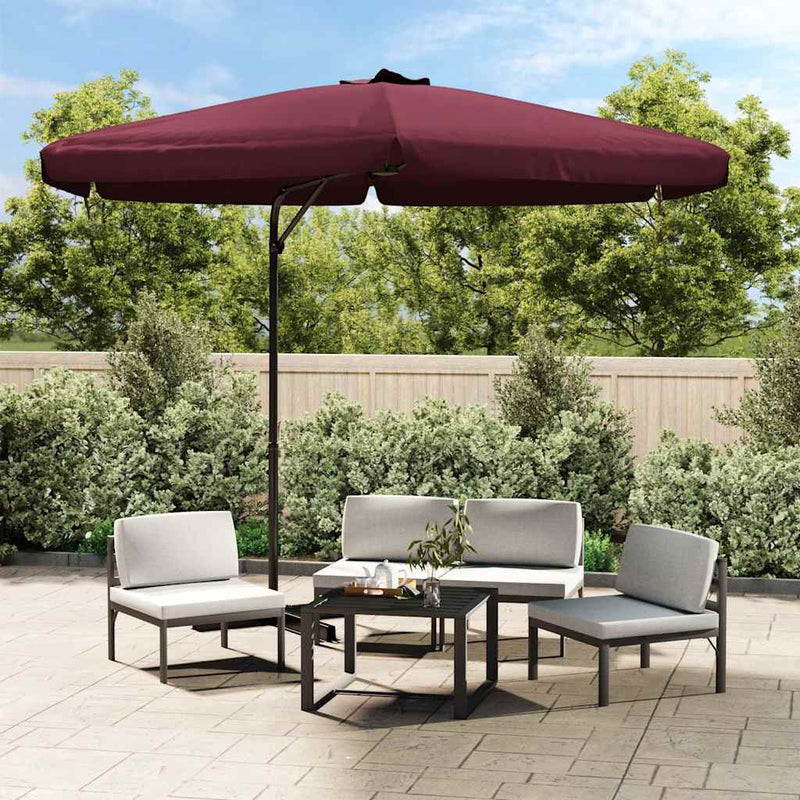 Load image into Gallery viewer, Vidaxl parasol met stalen paal 300 cm bordeauxrood
