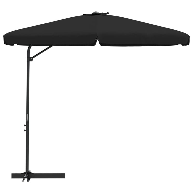 Load image into Gallery viewer, Vidaxl parasol met stalen paal 300 cm zwart
