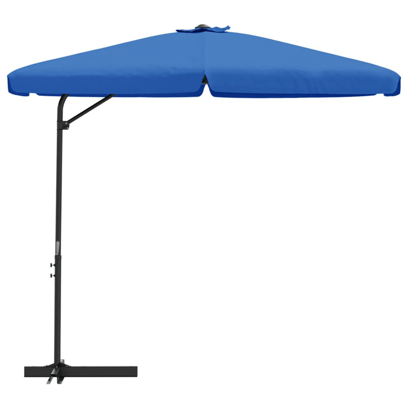 Load image into Gallery viewer, Vidaxl parasol met stalen paal 300 cm azuurblauw
