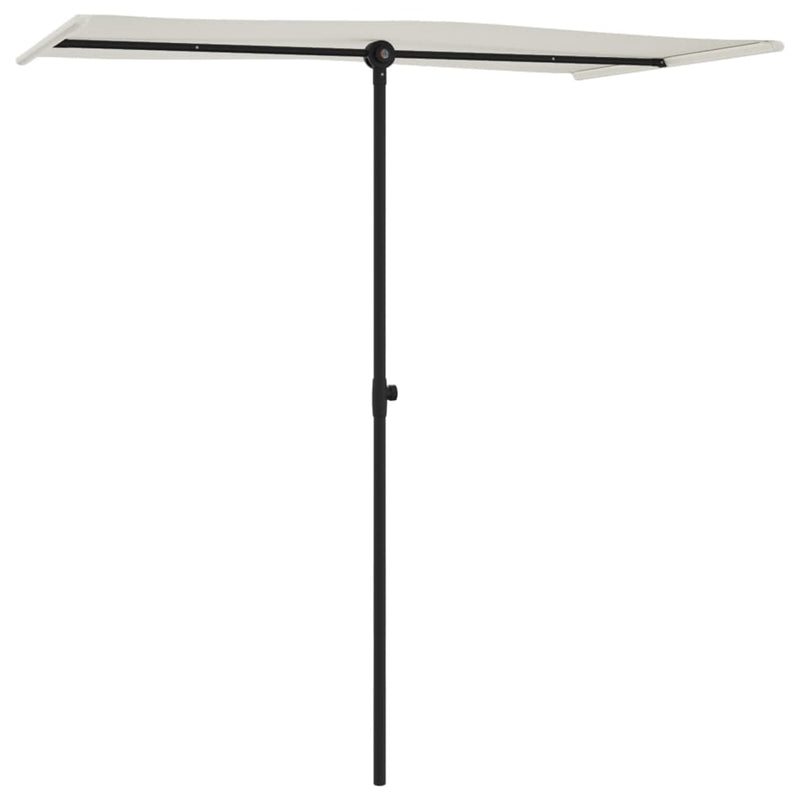 Load image into Gallery viewer, Vidaxl parasol met aluminium paal 180x110 cm zandwit
