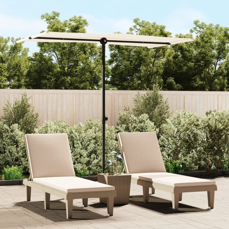 Load image into Gallery viewer, Vidaxl parasol met aluminium paal 180x110 cm zandwit
