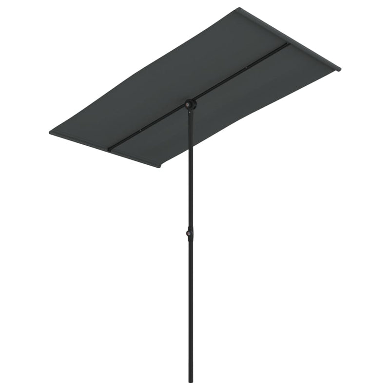 Load image into Gallery viewer, Vidaxl parasol met aluminium paal 180x110 cm antracietkleurig
