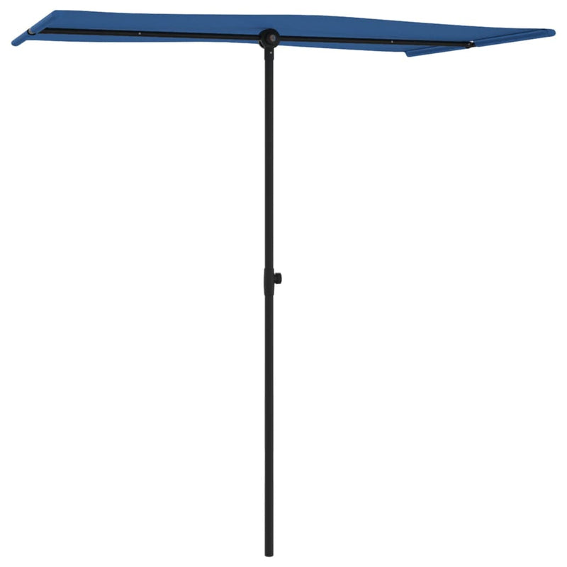 Load image into Gallery viewer, Vidaxl parasol met aluminium paal 180x110 cm azuurblauw
