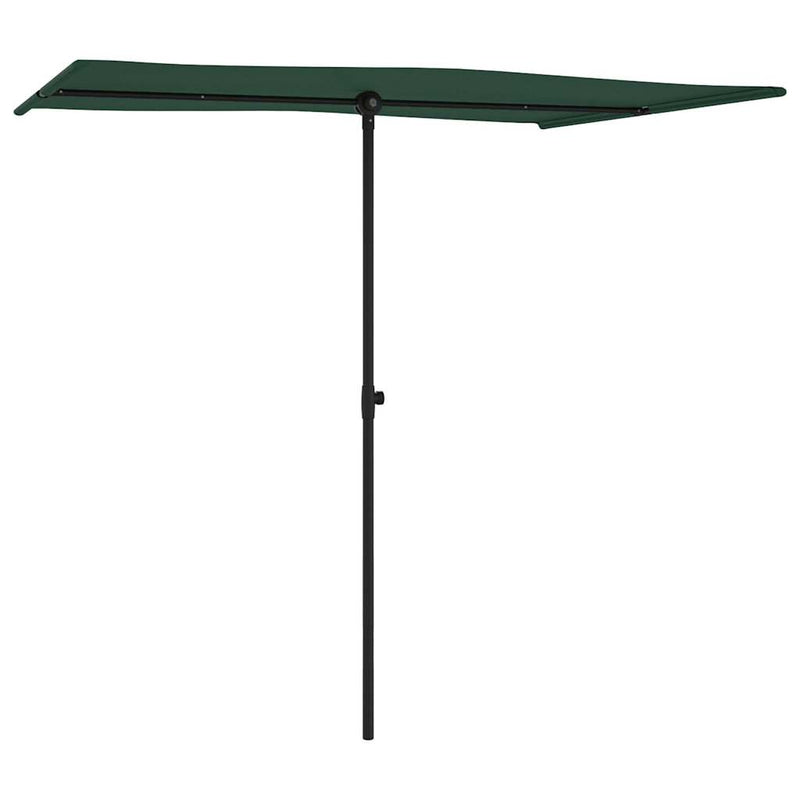 Load image into Gallery viewer, Vidaxl parasol met aluminium paal 2x1,5 m groen
