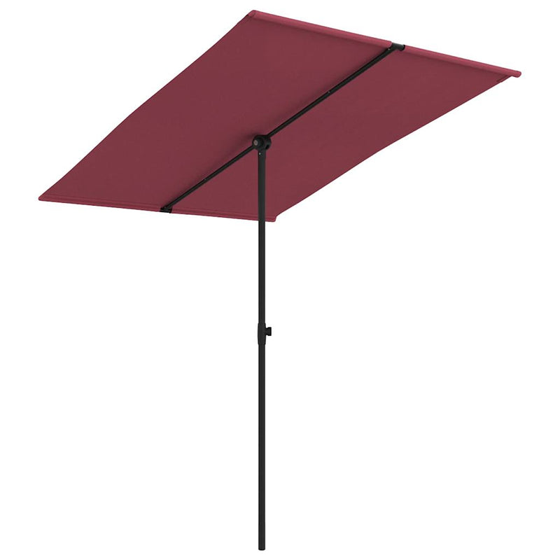 Load image into Gallery viewer, Vidaxl parasol met aluminium paal 2x1,5 m bordeauxrood
