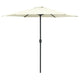 Vidaxl parasol met aluminium paal 270x246 cm zandwit