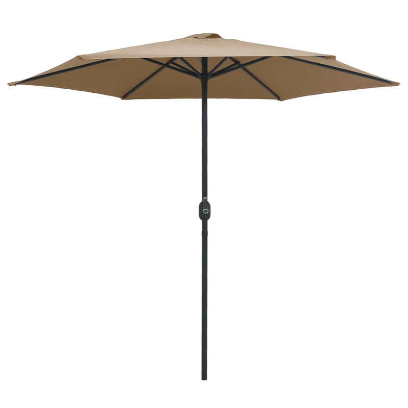Load image into Gallery viewer, Vidaxl parasol met aluminium paal 270x246 cm taupe

