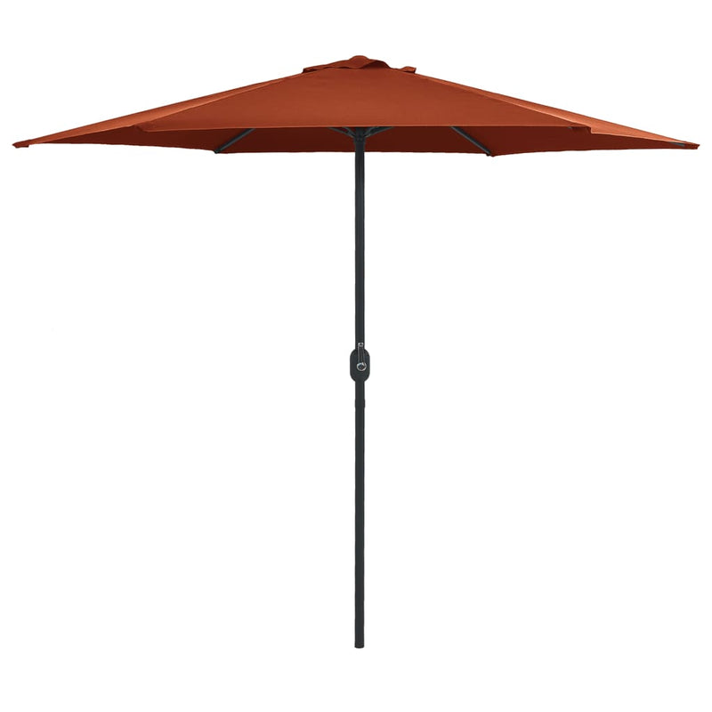 Load image into Gallery viewer, Vidaxl parasol met aluminium paal 270x246 cm terracottakleurig
